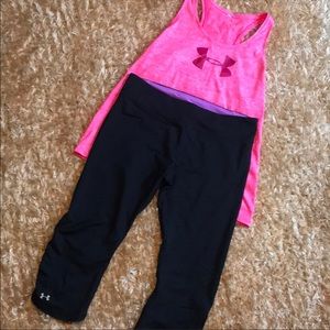 Under Armour top and Capri bottoms!!